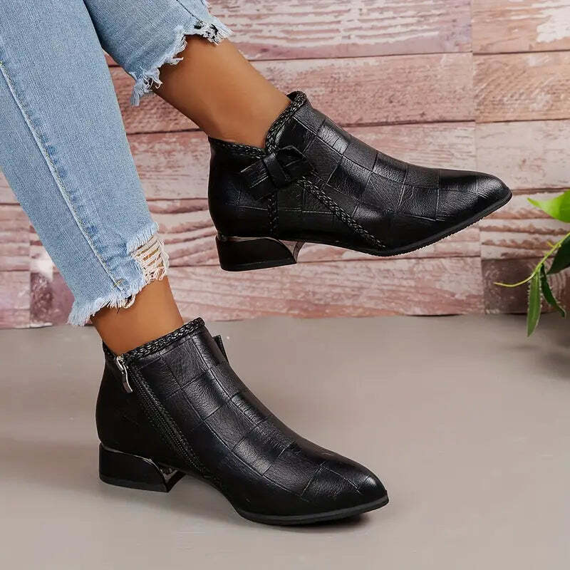 Paloma | Women's Chunky Ankle Boots | Low Heeled