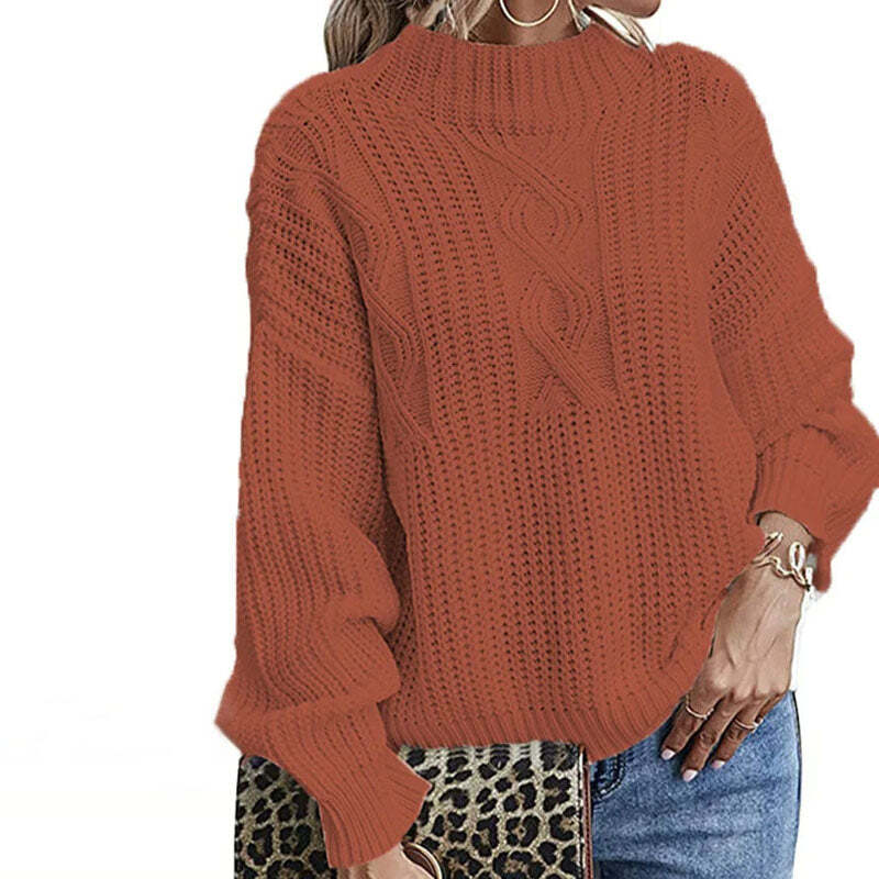 Madalyn | Women's Rollneck Knit Pullover | Oversized