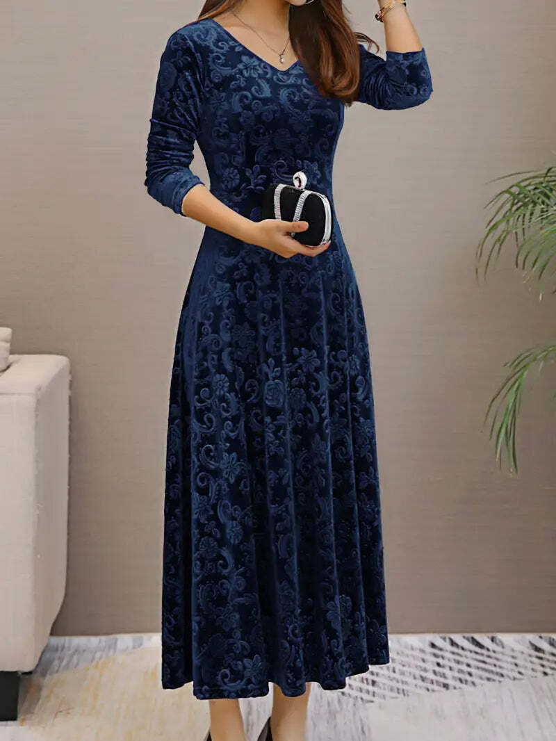 Zariah | Women's Long Sleeve Wedding Guest Dress | Maxi