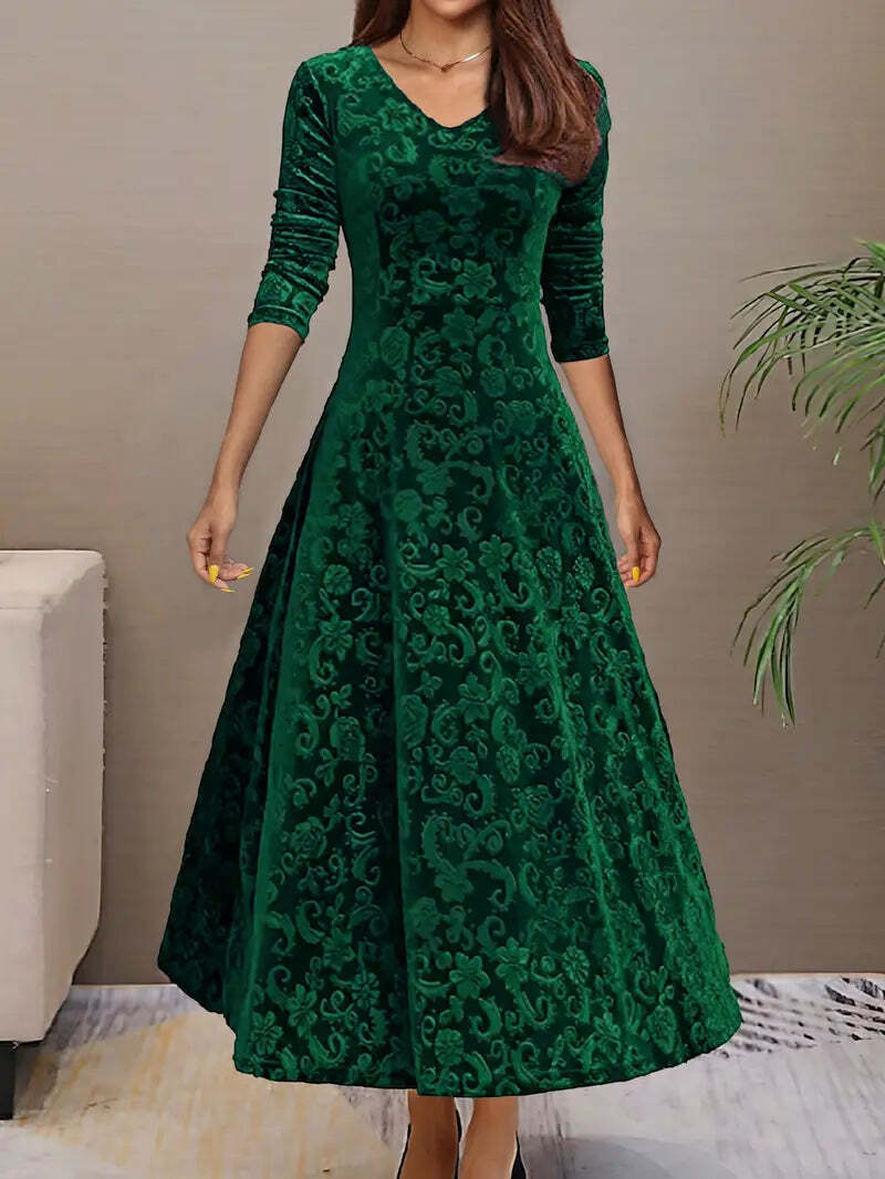 Zariah | Women's Long Sleeve Wedding Guest Dress | Maxi