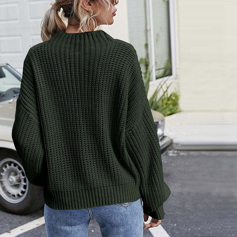 Madalyn | Women's Rollneck Knit Pullover | Oversized