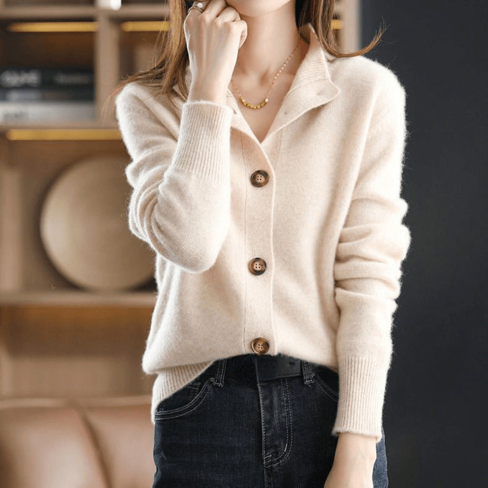 Melissa | Women's Knitted Cardigan | Button Down