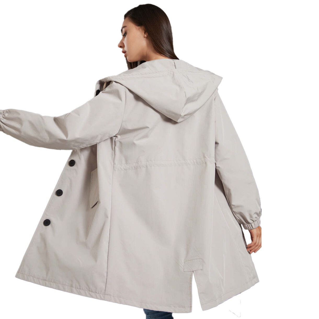 Nadia | Women's Long Rain Coat | Lightweight