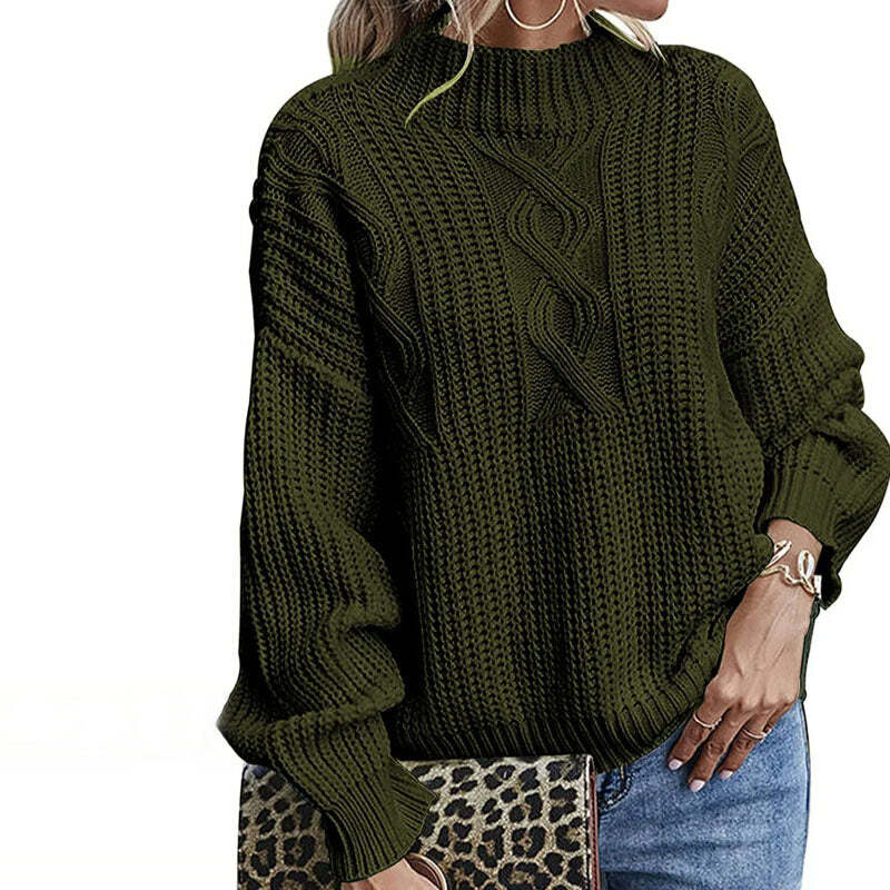 Madalyn | Women's Rollneck Knit Pullover | Oversized