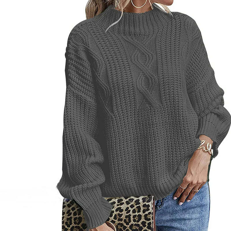 Madalyn | Women's Rollneck Knit Pullover | Oversized