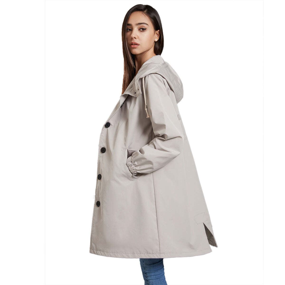 Nadia | Women's Long Rain Coat | Lightweight