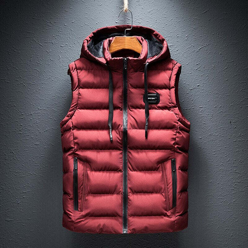 Agustin | Men's Winter Puffer Vest | Zip Up