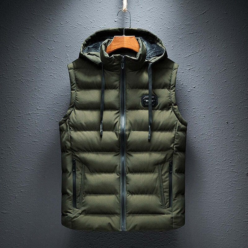 Agustin | Men's Winter Puffer Vest | Zip Up