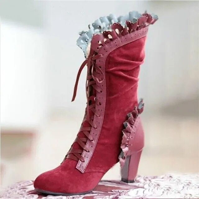 Daleyza | Women's Vintage High Heels Boots