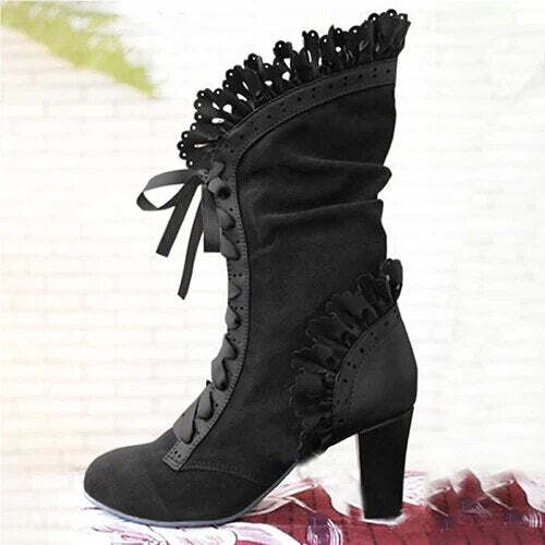 Daleyza | Women's Vintage High Heels Boots