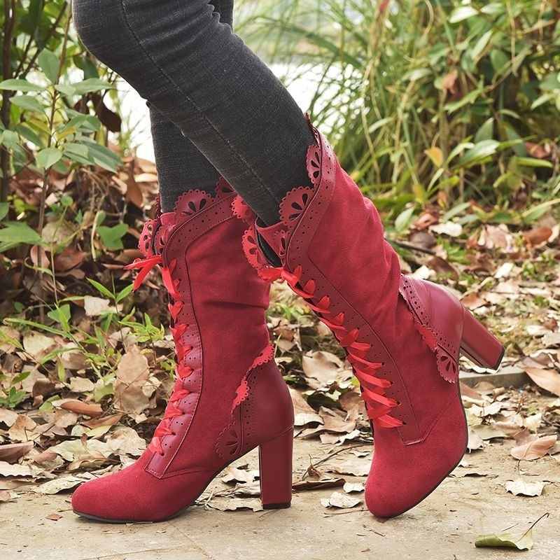 Daleyza | Women's Vintage High Heels Boots