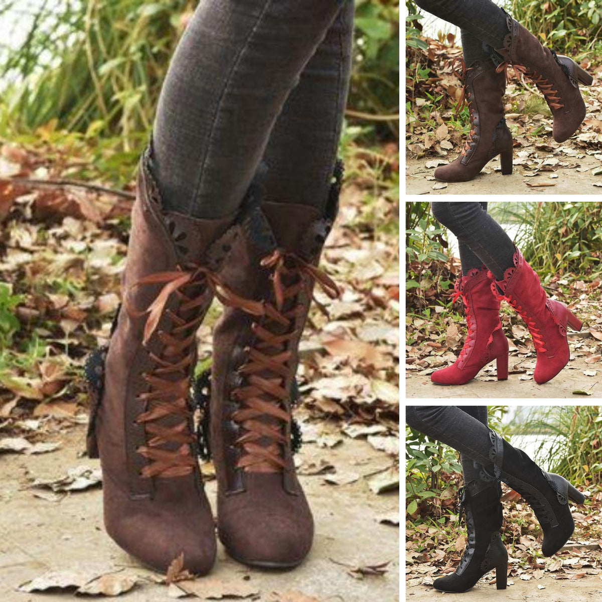 Daleyza | Women's Vintage High Heels Boots