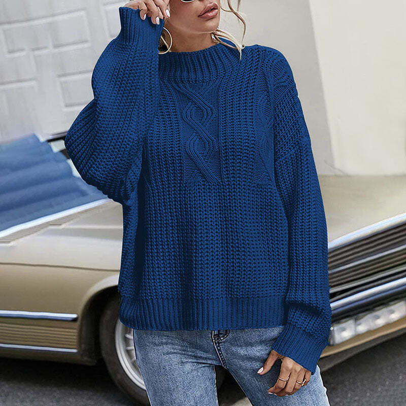 Madalyn | Women's Rollneck Knit Pullover | Oversized