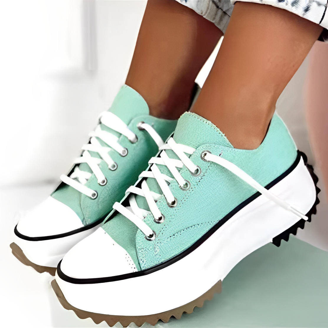 Luna - chunky canvas platform sneaker