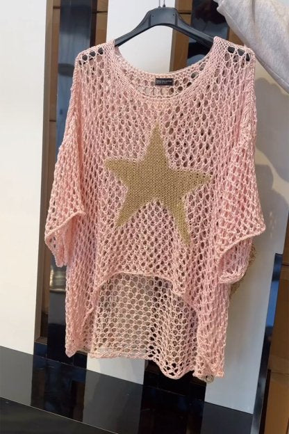 Jente - Elegant Knitted Sweater With Star