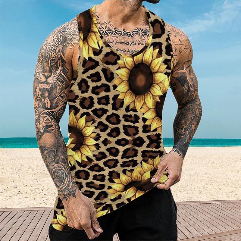 Men's Hawaii Printed Casual Vest 68816277YY