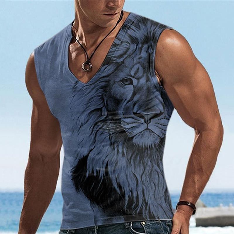 Men's Printed Casual Tank Top 91369229L