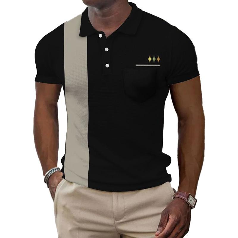 Men's Casual Short Sleeve Polo Shirt 34741199YM