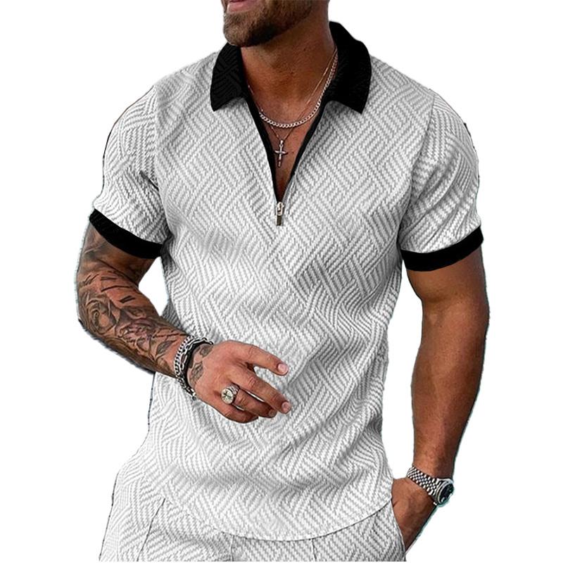 Men's Casual Short-sleeved POLO Shirt 10259963YM