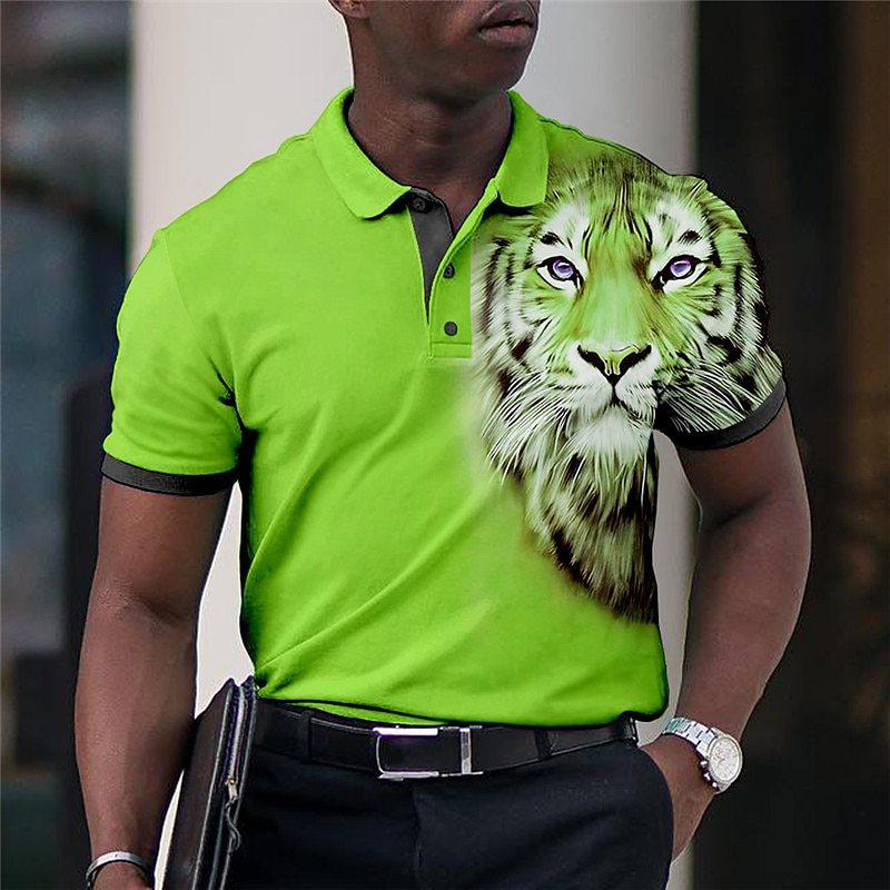 Men's Fashion Short Sleeve Polo Shirt 93325756YM