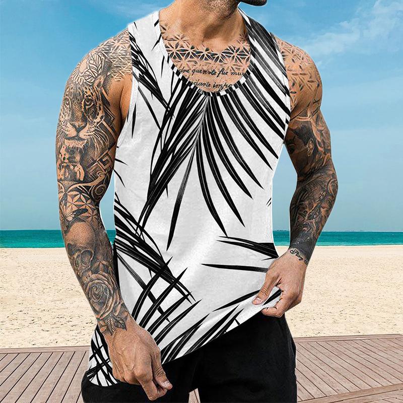 Men's Hawaii Printed Casual Vest 68816277YY