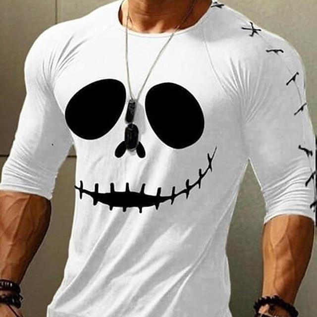 Men's Smiley Print Long Sleeve T-Shirt 75919422L