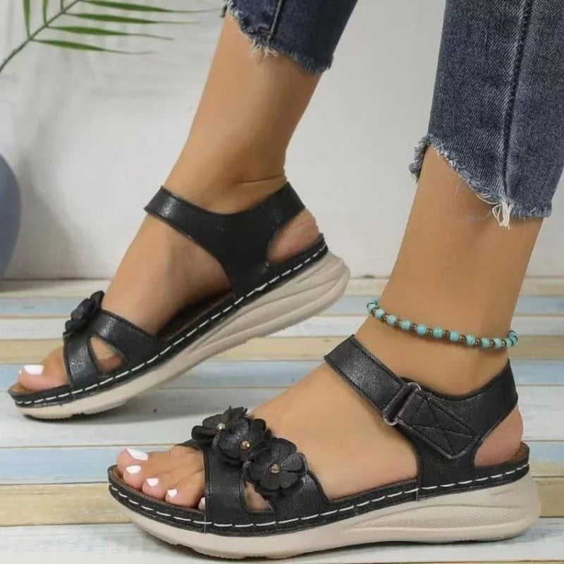 Flower sandals for women