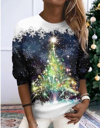 Elegant Christmas sweatshirt