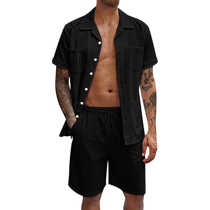 New Year's Eve - Stylish set for men: shirt & shorts