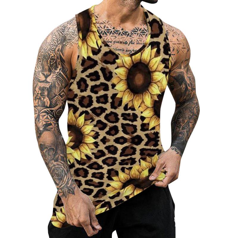 Men's Casual Printed Resort Sports Tank Top 75484735L