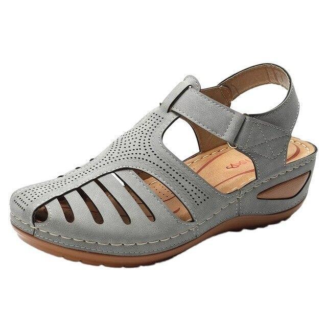 Ortho fit - breathable orthopedic sandals with low heel and correction function