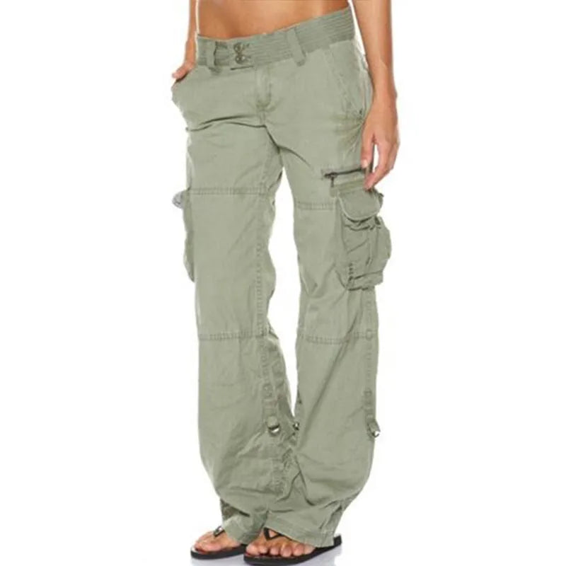 Hailey - Low Waist Cargo Pants - Casual - Trendy - Ideal for Fall