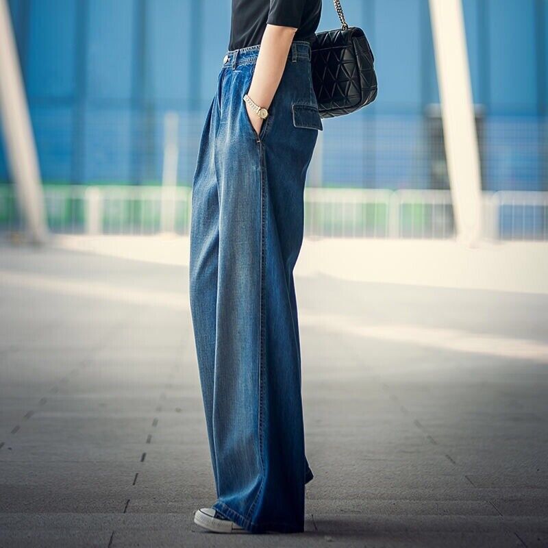 Stylish denim trousers