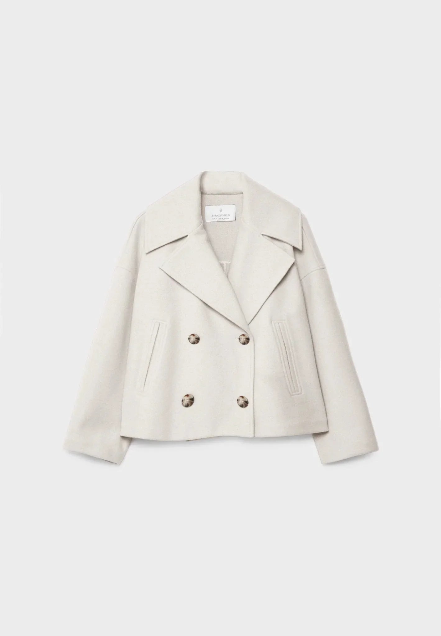 Short double-breasted jacket for women