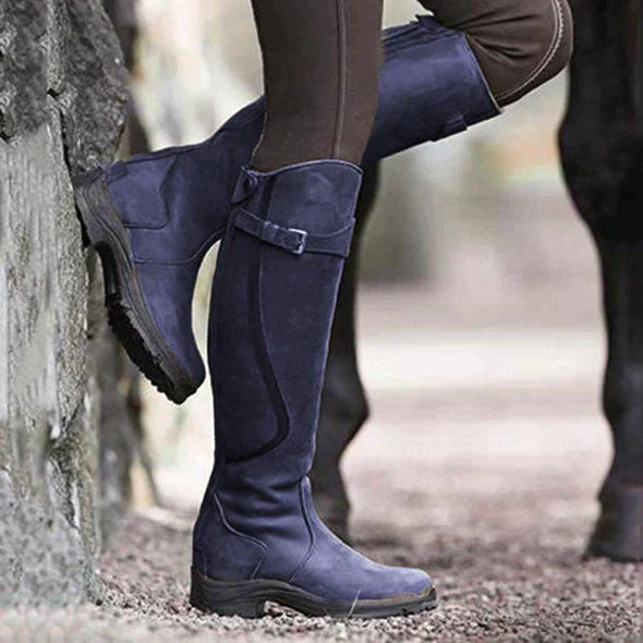 Robust riding boots - water-repellent & non-slip