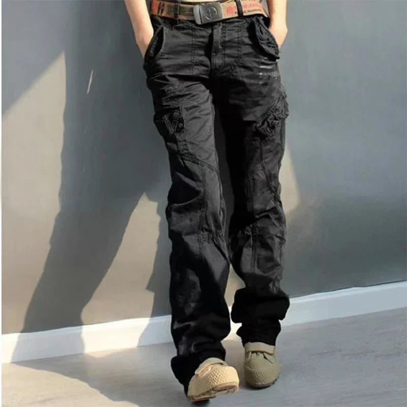 Hailey - Low Waist Cargo Pants - Casual - Trendy - Ideal for Fall